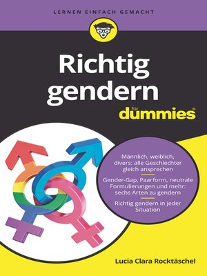 cover image of Richtig gendern f&uuml;r Dummies